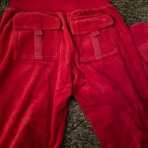 Juicy Couture Vibrant Pink Velour Pants